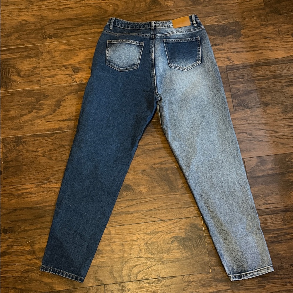 Two-Tone Riot Denim Jeans - Picture 2 of 2
